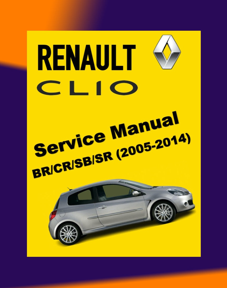 RENAULT CLIO III BR/CR 2005-2014 Full Manual Set – Repair & Maintenance Manual