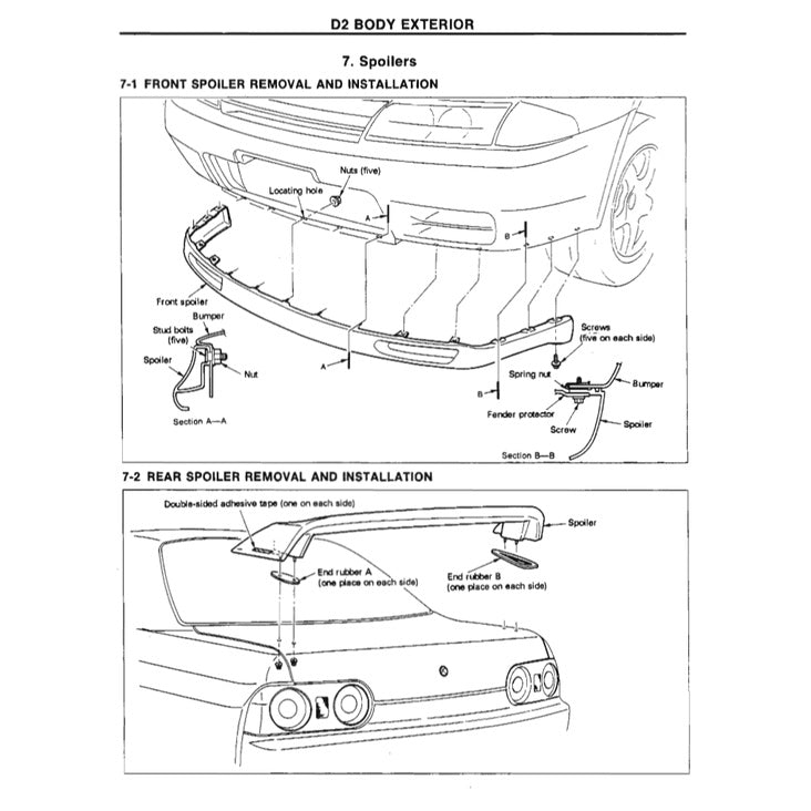 NISSAN SKYLINE GT-R R32 1989-1994 Full Manual Set – Repair & Maintenance Manual