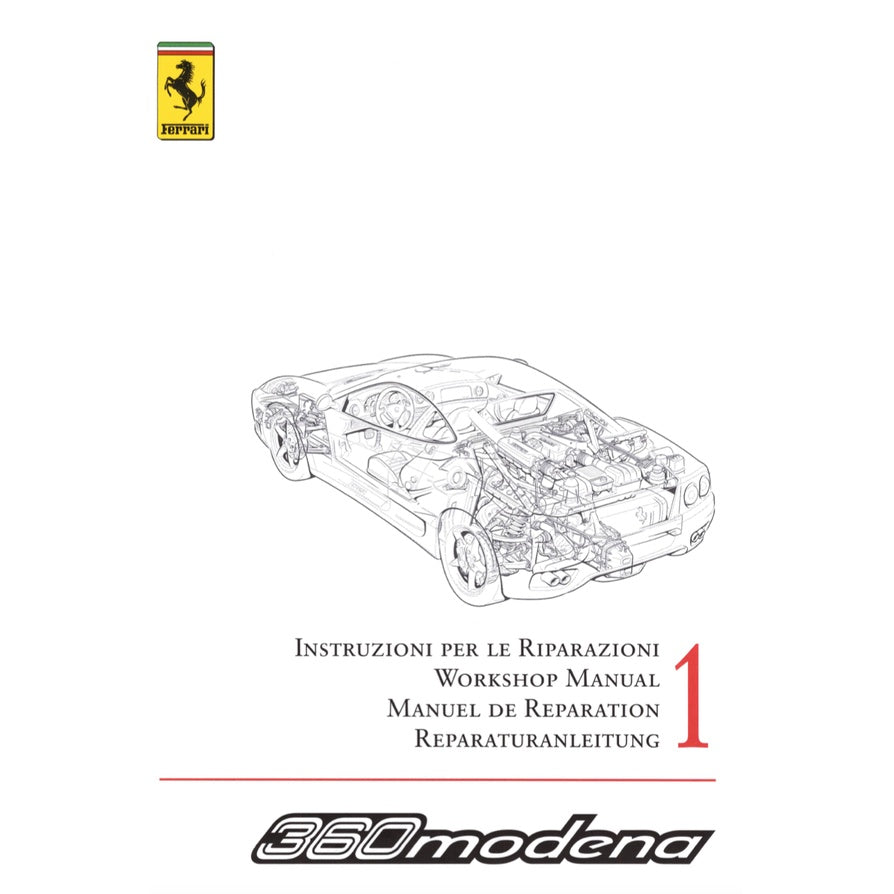 FERRARI 360 MODENA F131 2000-2004 Full Manual Set – Repair & Maintenance Manual