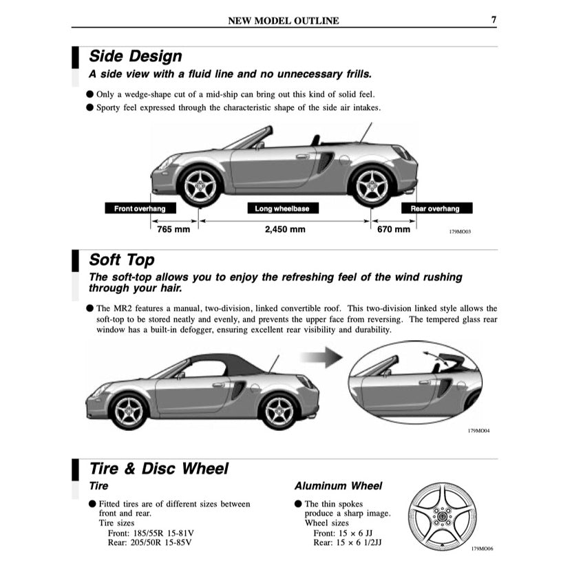 TOYOTA MR-2 SW30 - SPYDER 2000-2007 Full Manual Set – Repair & Maintenance Manual