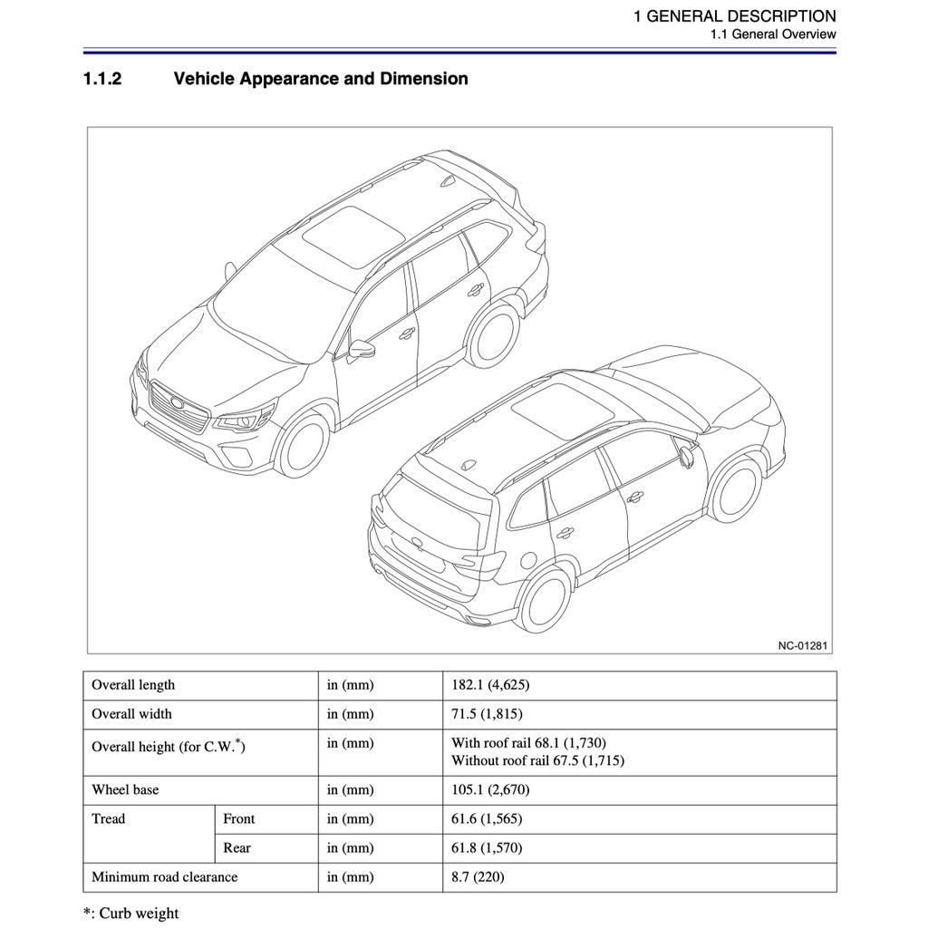 SUBARU FORESTER SK 2019-2023 Full Manual Set – Repair & Maintenance Manual