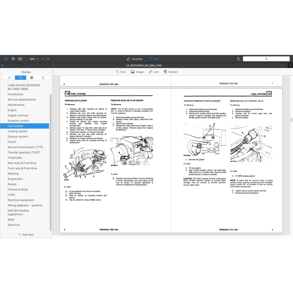LAND ROVER DEFENDER 90 1993-1996 Full Manual Set – Repair & Maintenance Manual