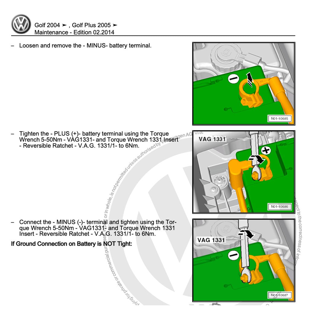 VW GOLF MK5 2004-2009 Full Manual Set – Repair & Maintenance Manual