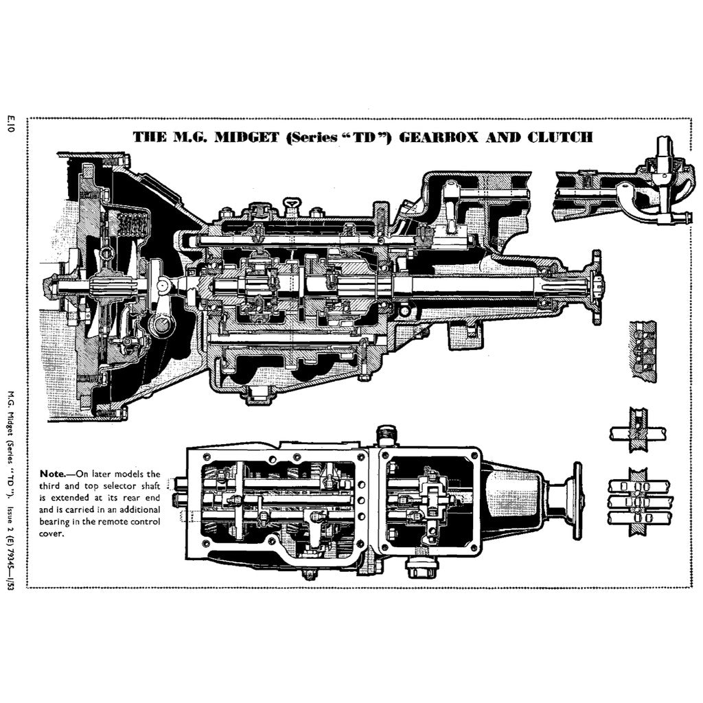 MG MIDGET Service Manual TD/TF 1936-1955