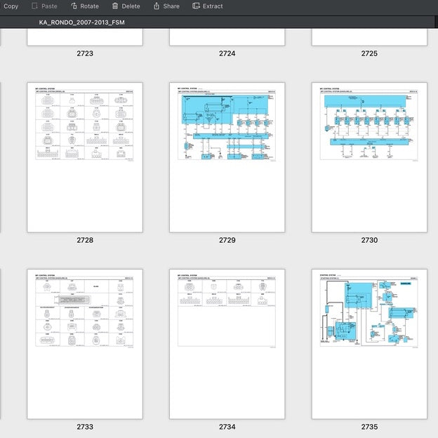 NAZA CITRA II / KIA RONDO 2007-2013 Full Manual Set – Repair & Maintenance Manual