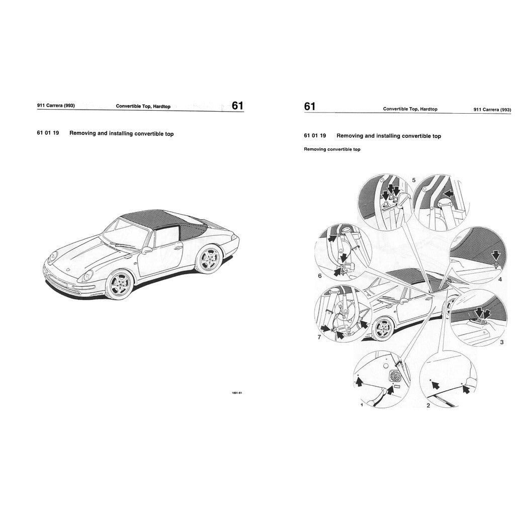 PORSCHE 911 993 1994-1998 Full Manual Set – Repair & Maintenance Manual and Spare Parts Catalog