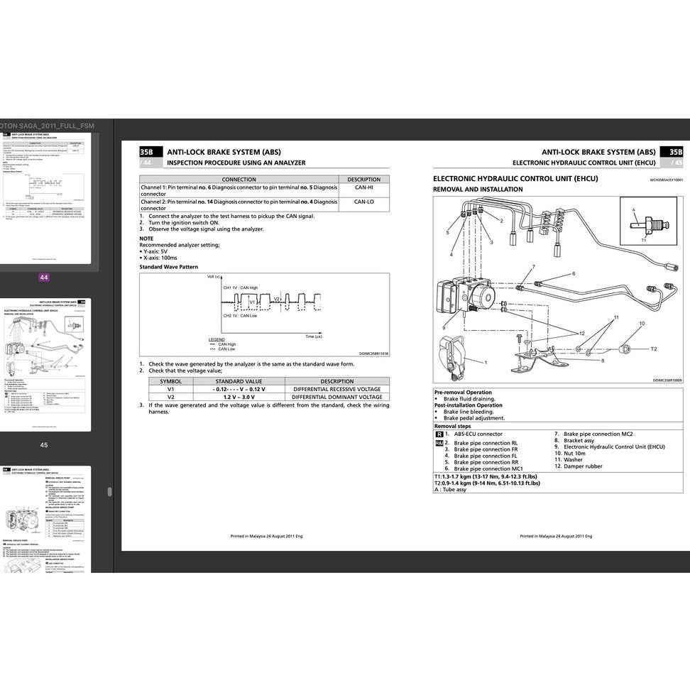 PROTON SAGA FLX 2011-2016 Full Manual Set – Repair & Maintenance Manual