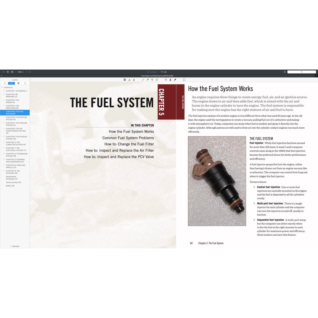 AUTO REPAIR & MAINTENANCE IDIOT'S GUIDE (2015)