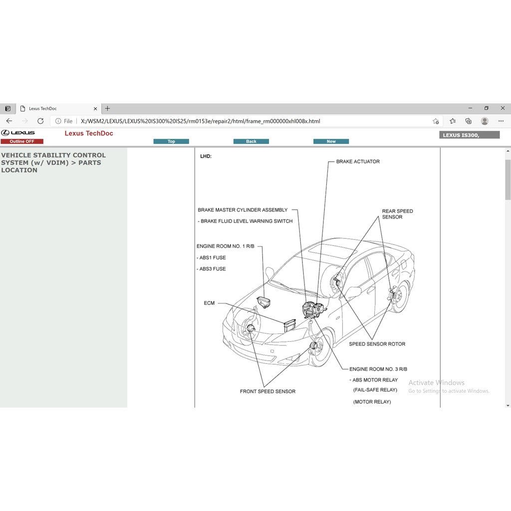 LEXUS IS200/IS250/IS300/IS350 2006-2013 Full Manual Set – Repair & Maintenance Manual