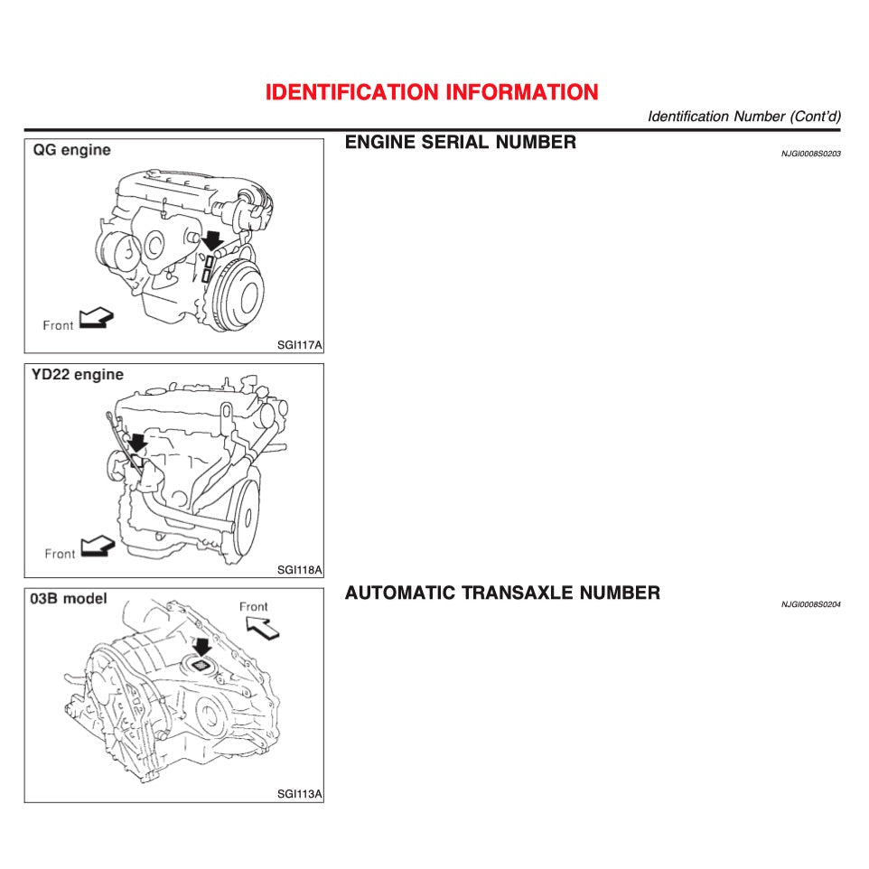 NISSAN SENTRA / SYLPHY N16 2005-2012 Full Manual Set – Repair & Maintenance Manual