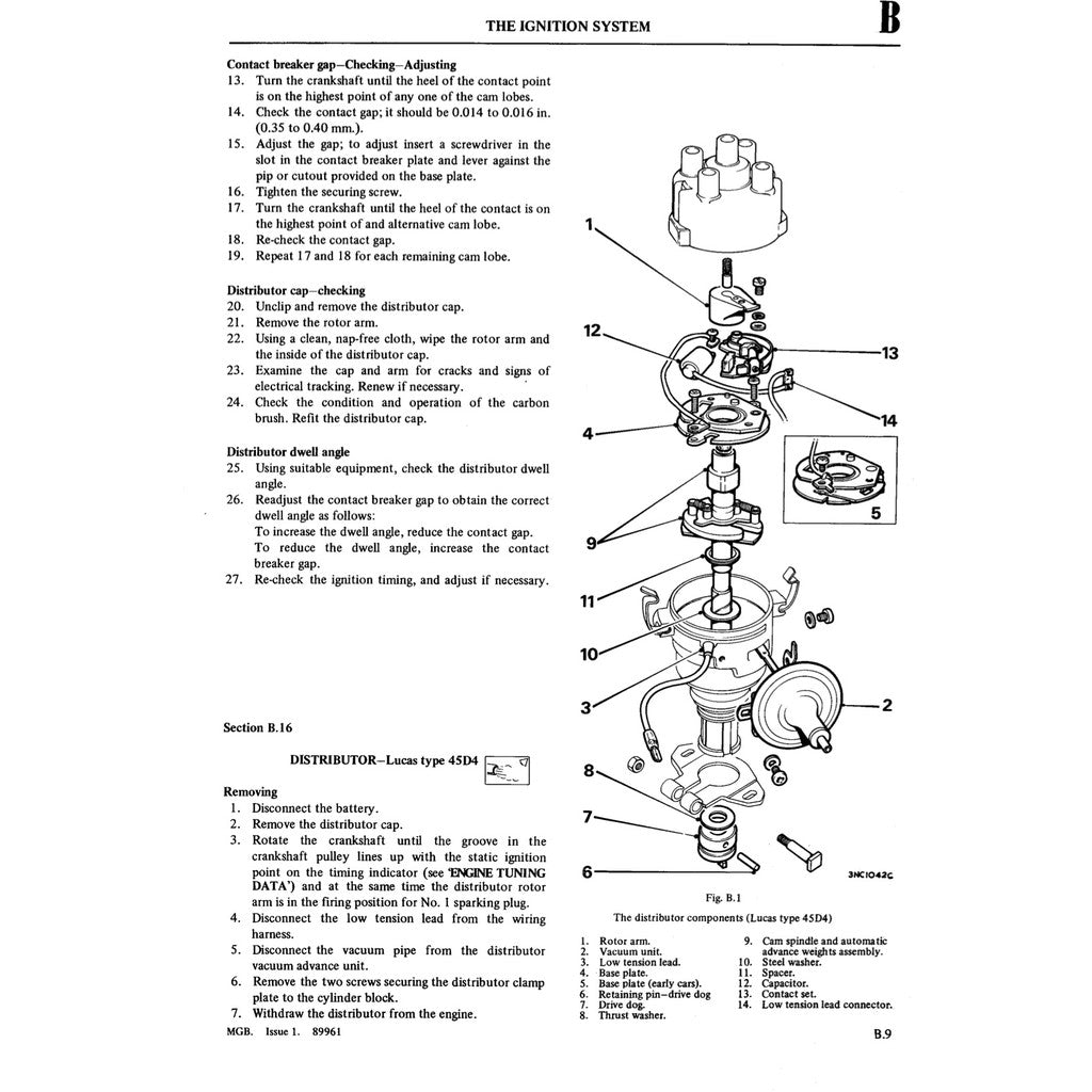 MG MGB 1962-1981 Full Manual Set – Repair & Maintenance Manual
