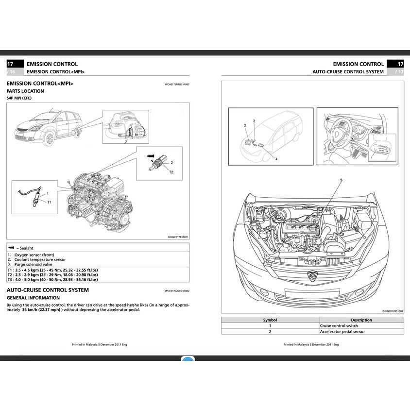 PROTON EXORA BOLD FZ CPS/CFE 2009-2017 Full Manual Set – Repair & Maintenance Manual