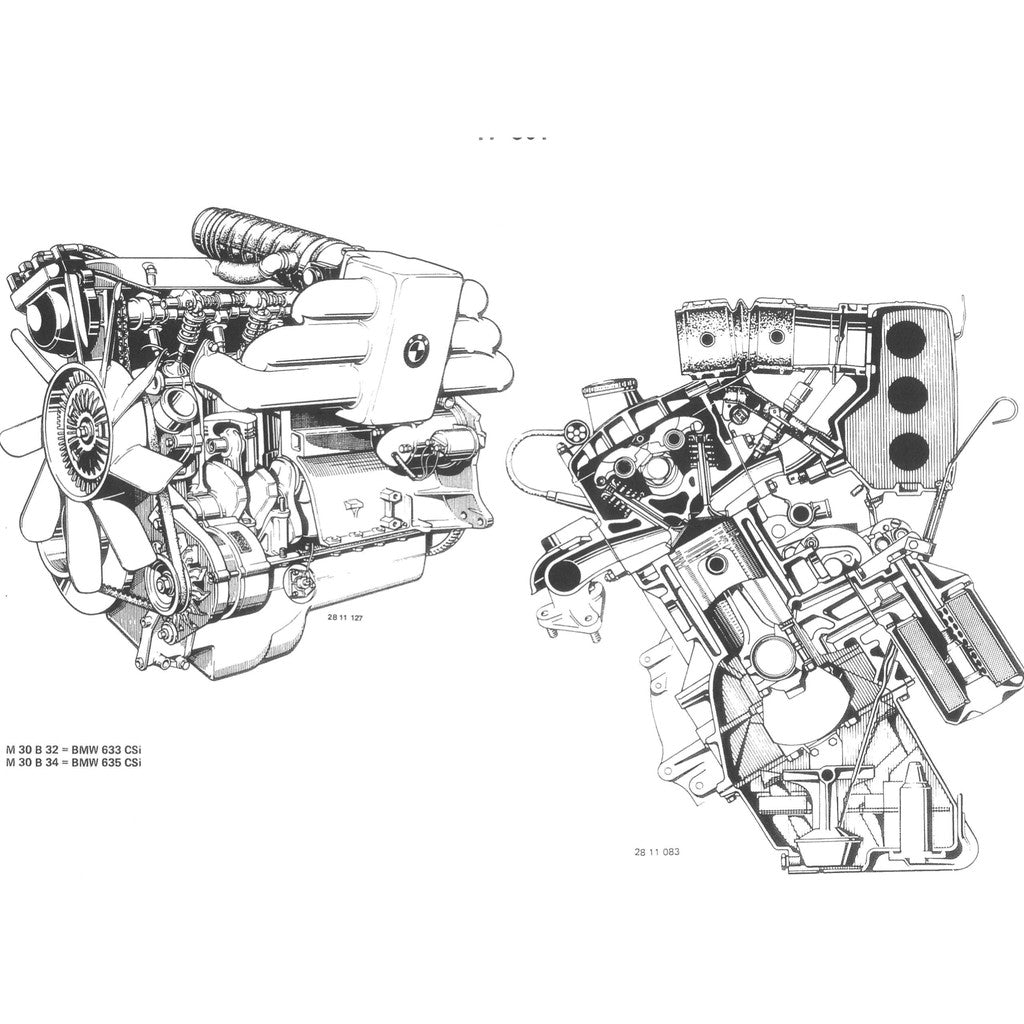 BMW 628/630/633/635 CSI TYPE E24 1983-1989 Full Manual Set – Repair & Maintenance Manual