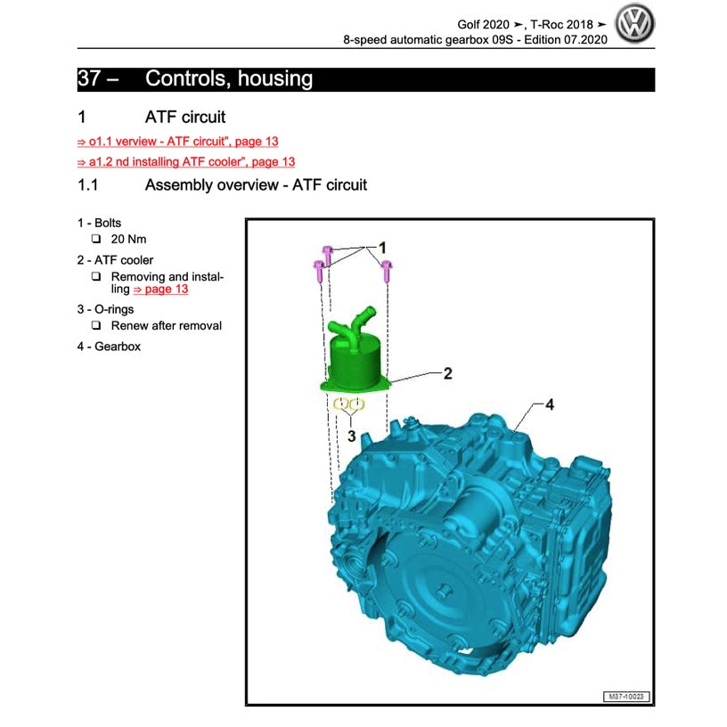 VW GOLF MK8 2020-2023 Full Manual Set – Repair & Maintenance Manual