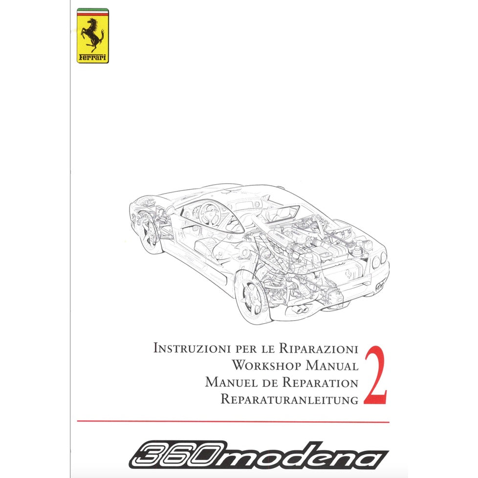 FERRARI 360 MODENA F131 2000-2004 Full Manual Set – Repair & Maintenance Manual