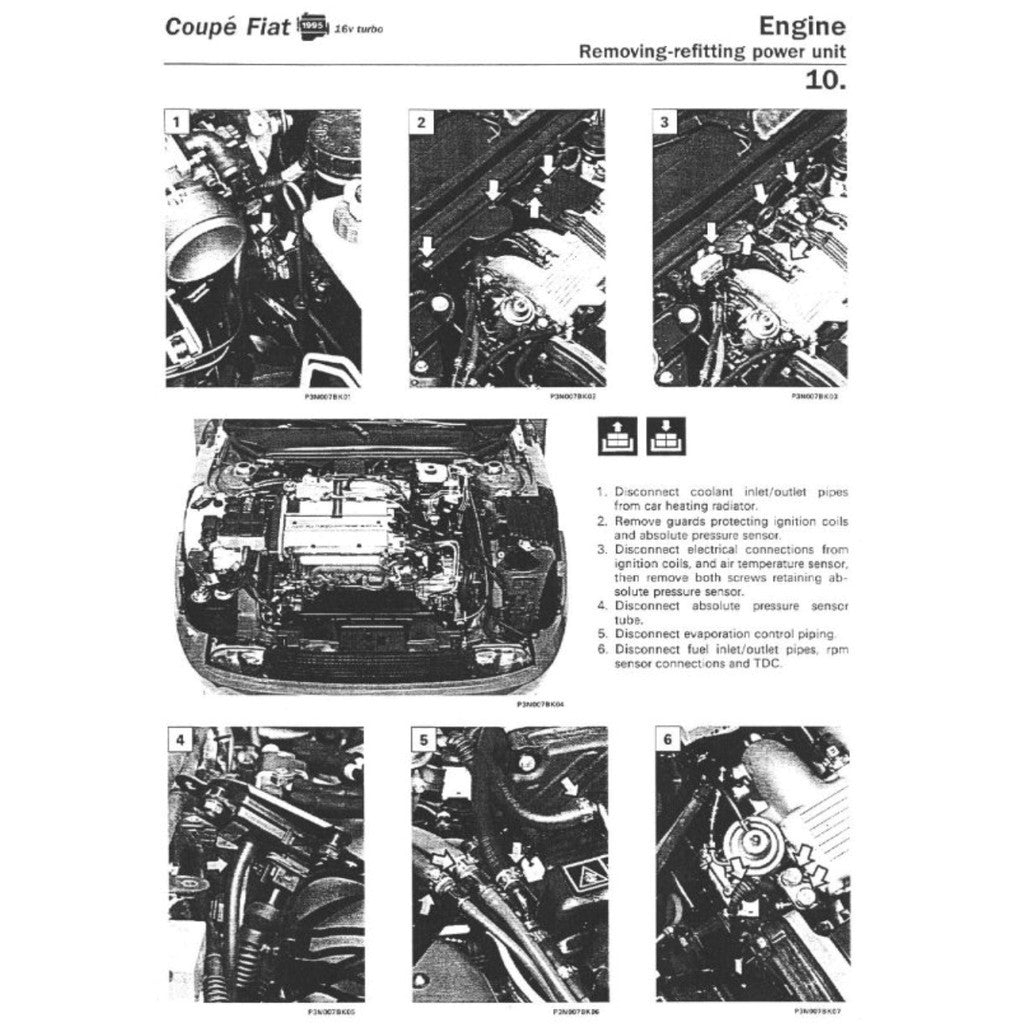 COUPE FIAT COUPE 175 1993-2000 Full Manual Set – Repair & Maintenance Manual and OWNER's HANDBOOK