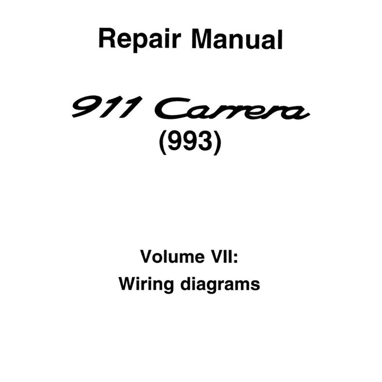 PORSCHE 911 993 1994-1998 Full Manual Set – Repair & Maintenance Manual and Spare Parts Catalog
