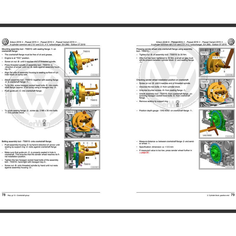 VW PASSAT B7 2011-2015 Full Manual Set – Repair & Maintenance Manual