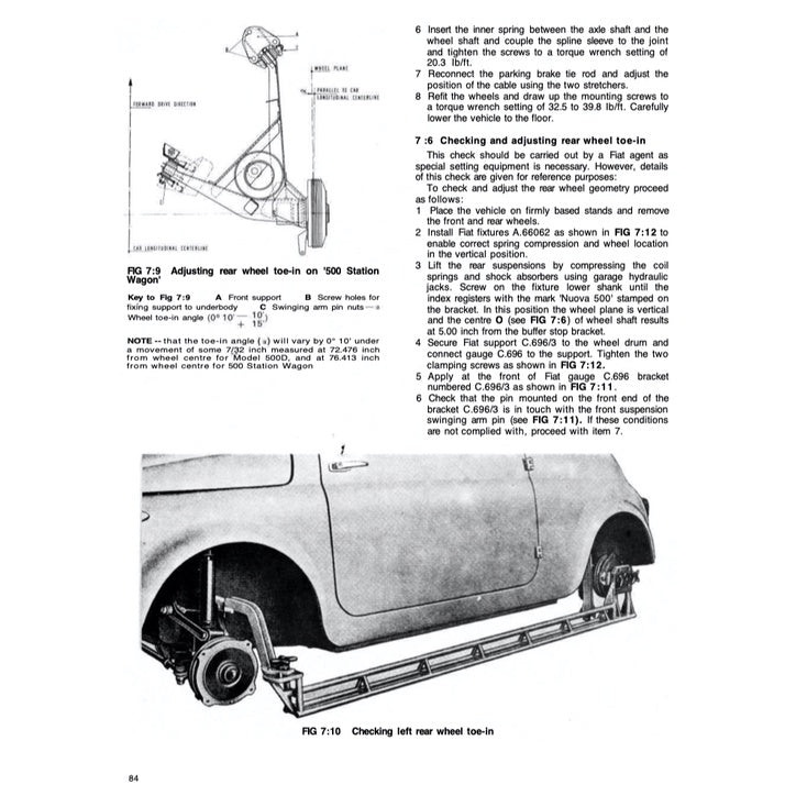 FIAT 500 D/F/L 1957-1974 Full Manual Set – Repair & Maintenance Manual and OWNER's MANUAL