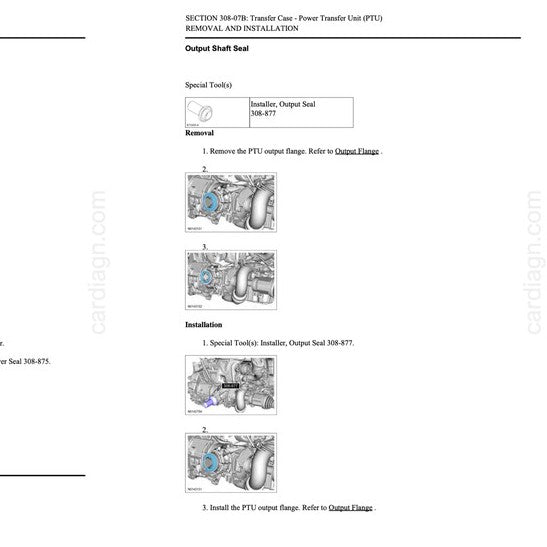 FORD KUGA MK2 C520 2013-2019 Full Manual Set – Repair & Maintenance Manual - ECOBOOST