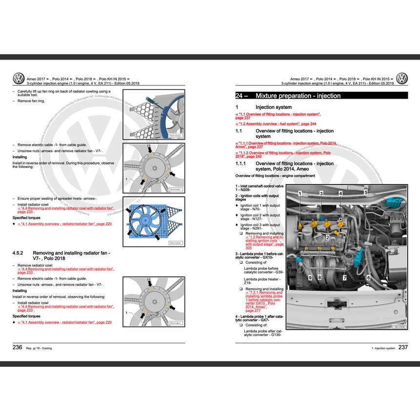 VW POLO MK5 6R 2010-2017 Full Manual Set – Repair & Maintenance Manual