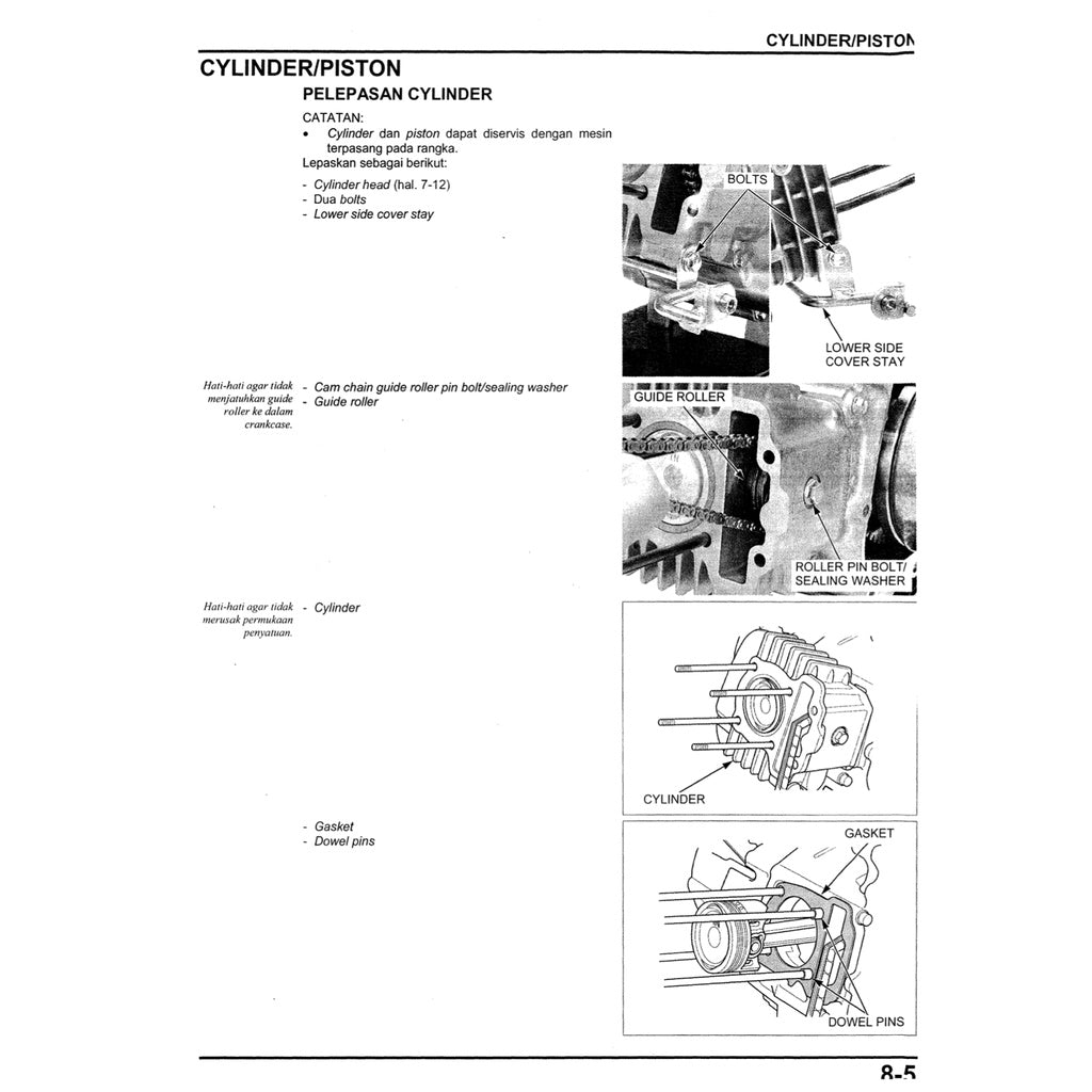 HONDA WAVE 110 Workshop Repair Manual / BUKU PEDOMAN REPARASI