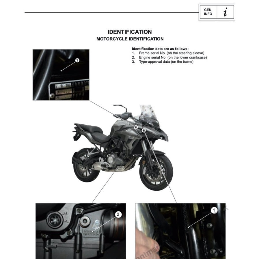 BENELLI TRK 502 2017-2021 Full Manual Set – Repair & Maintenance Manual and Spare Parts Catalog and User Handbook