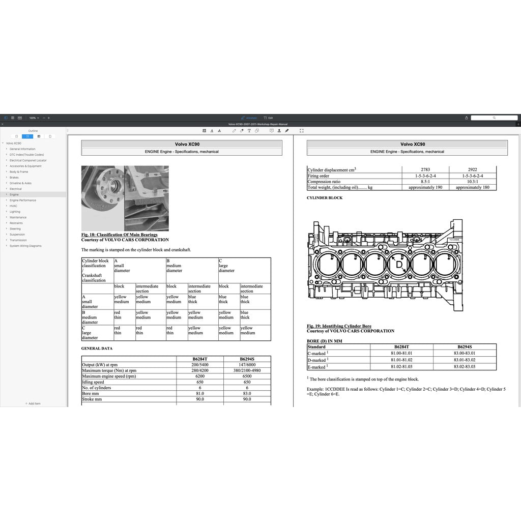 VOLVO XC90 2007-2014 Full Manual Set – Repair & Maintenance Manual