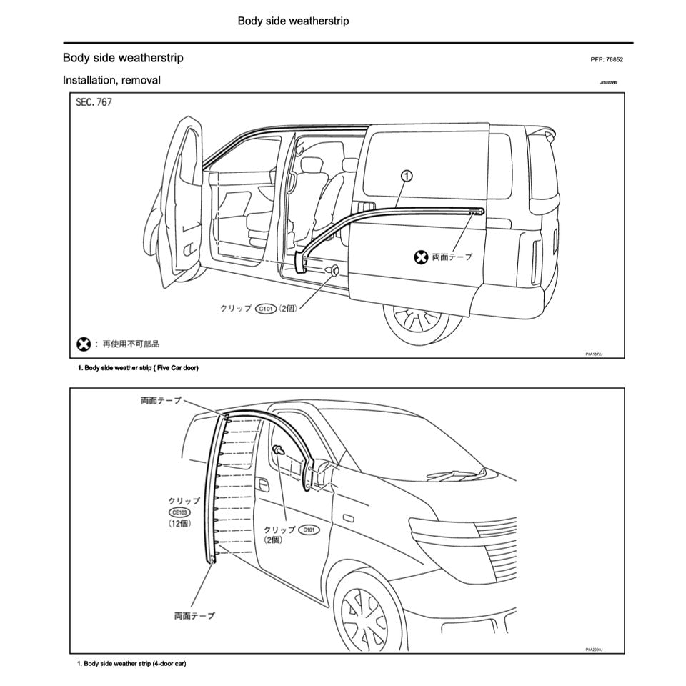 NISSAN ELGRAND E51 2001-2010 Full Manual Set – Repair & Maintenance Manual