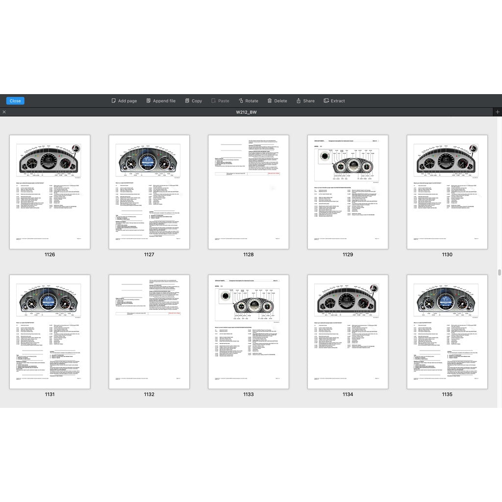 MERCEDES BENZ E-CLASS W212 OM651 2010-2016 Full Manual Set – Repair & Maintenance Manual