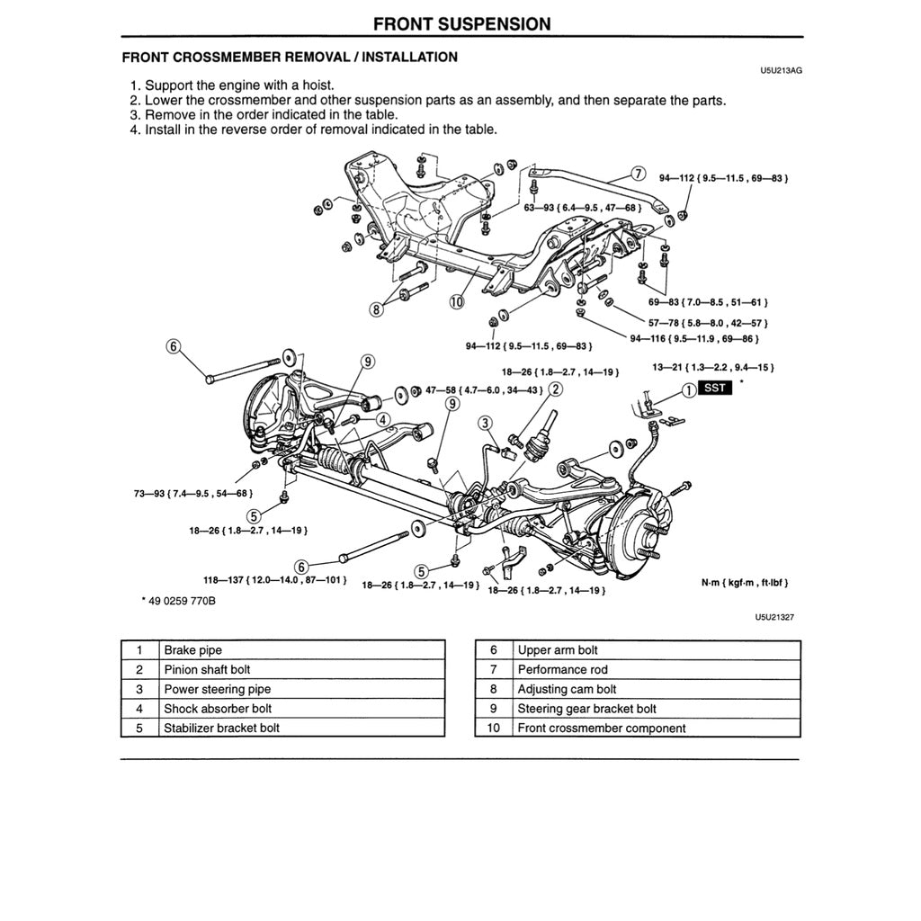 MAZDA MX-5 MIATA NA SERIES 1997 Full Manual Set – Repair & Maintenance Manual