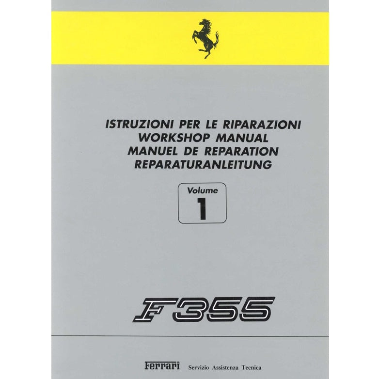 FERRARI F355/ F129 1995-1999 Full Manual Set – Repair & Maintenance Manual and Spare Parts Catalog
