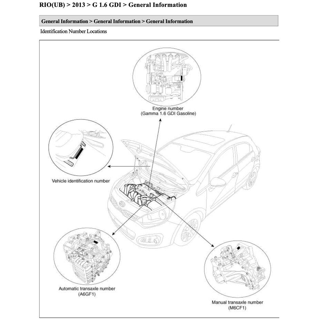 KIA RIO UB/LX 2011-2017 Full Manual Set – Repair & Maintenance Manual