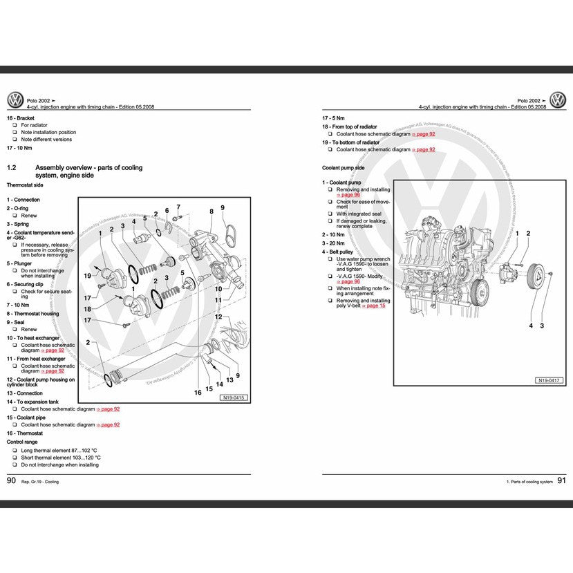 VW POLO MK4 9N 2001-2009 Full Manual Set – Repair & Maintenance Manual
