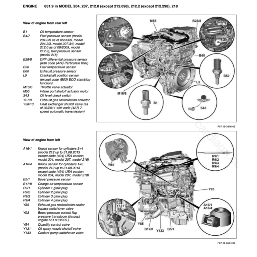 MERCEDES BENZ ENGINE OM651 SERVICE REPAIR MANUAL