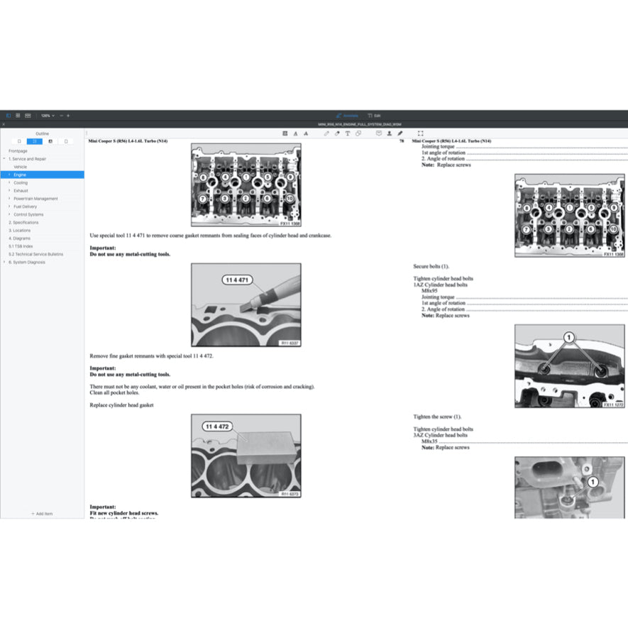 MINI COOPER S R55/56/57 N14 2006-2012 Full Manual Set – ENGINE Repair & Maintenance Manual and COMPONENT LOCATIONand WIRING