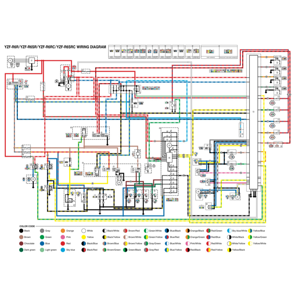 YAMAHA YZF-R6 2003-2005 Full Manual Set – Repair & Maintenance Manual and Spare Parts Catalog and User Handbook
