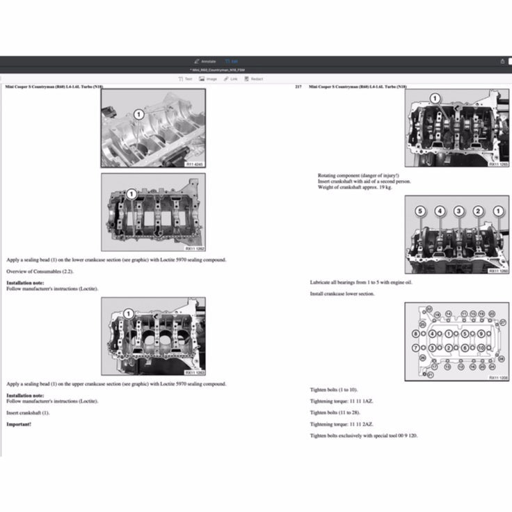 MINI COUNTRYMAN COOPER S R60 / N18 2010-2016 Full Manual Set – Repair & Maintenance Manual