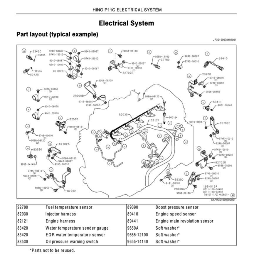 HINO ENGINE P11C WORKSHOP SERVICE REPAIR MANUAL and Parts Book