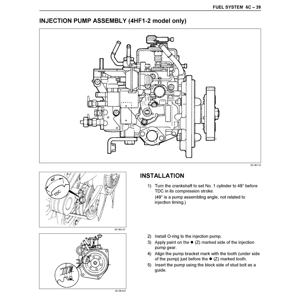 ISUZU ENGINE 4H SERIES 4HF1/G1/G1T/EI-T/EI-TC Full Manual Set – Repair & Maintenance Manual