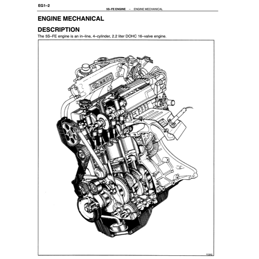 TOYOTA ENGINE 5S-FE SERVICE REPAIR WORKSHOP MANUAL