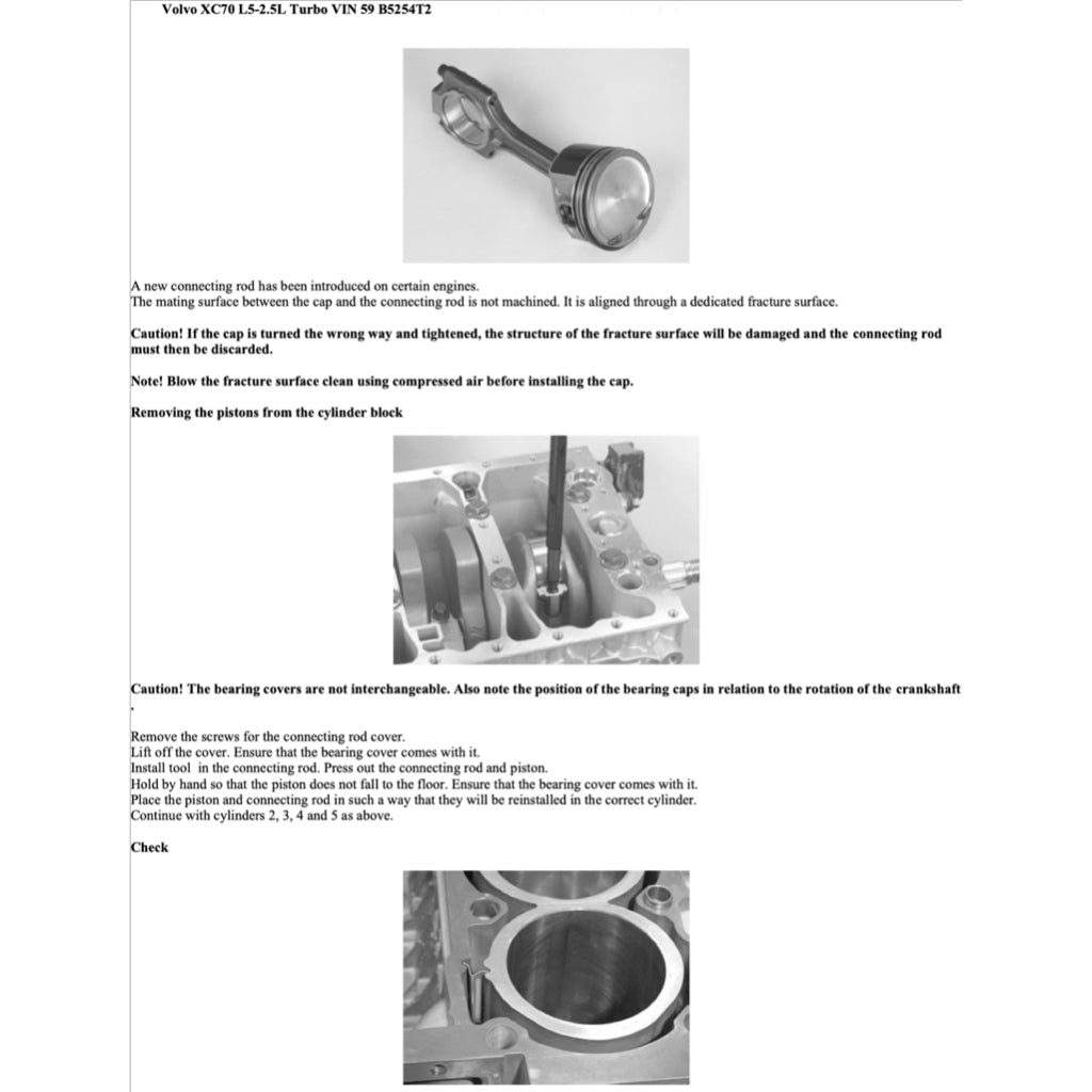 VOLVO V70 XC 2000-2007 Full Manual Set – Repair & Maintenance Manual