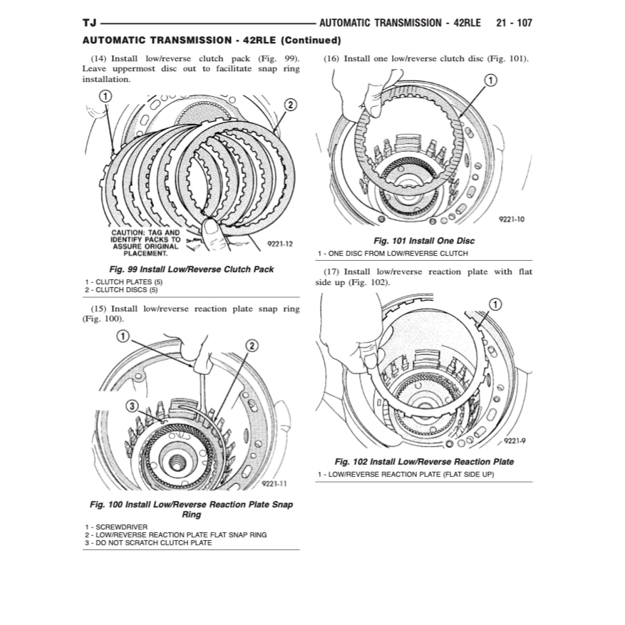 JEEP WRANGLER TJ 1996-2006 Full Manual Set – Repair & Maintenance Manual and Spare Parts Catalog