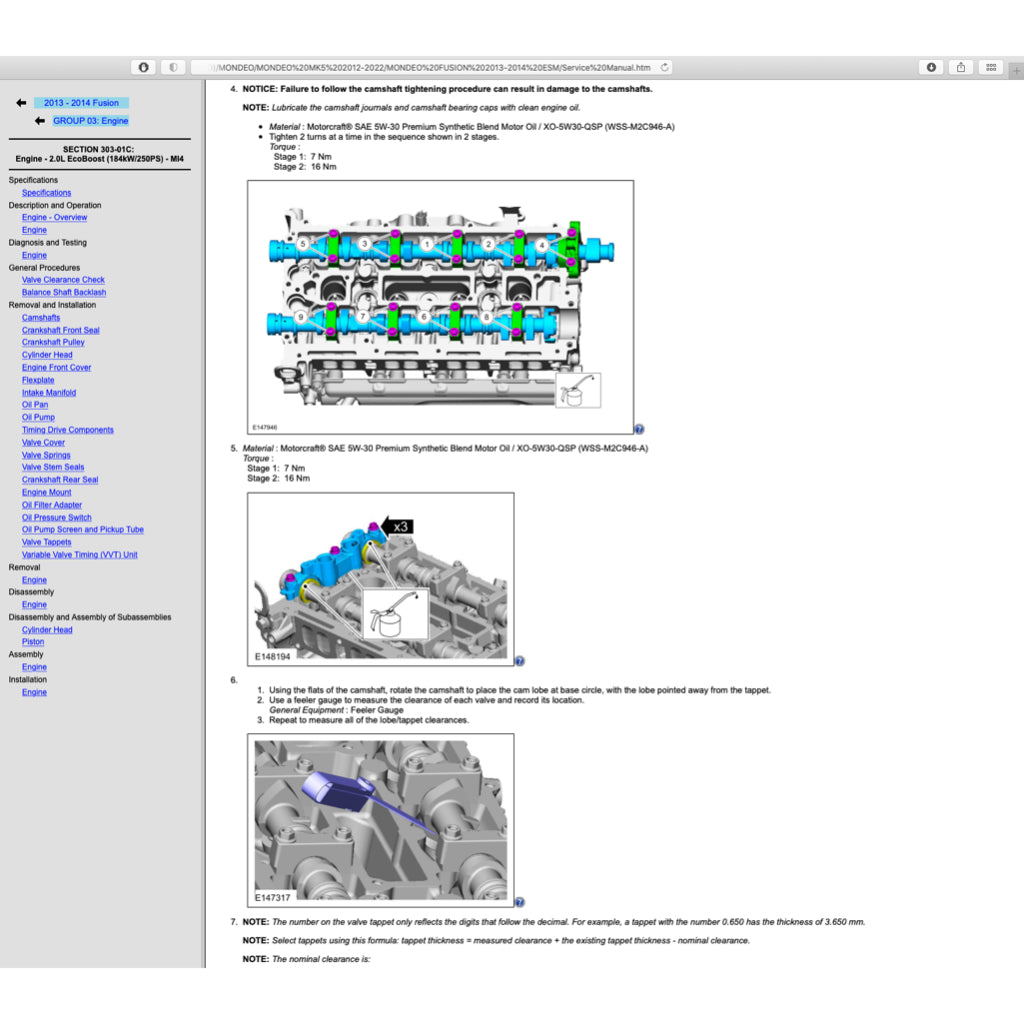 FORD MONDEO MK5 2014-2021 Full Manual Set – Repair & Maintenance Manual