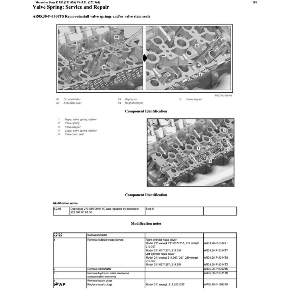 MERCEDES-BENZ E-CLASS W211 E350 M272 2002-2009 Full Manual Set – Repair & Maintenance Manual