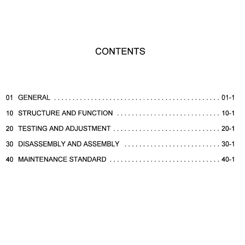 KOMATSU PC200/210/220/25 LC-6-7-8 Workshop Repair Manual