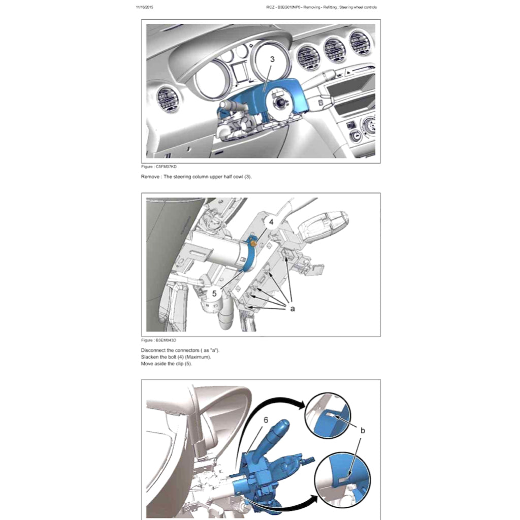 PEUGEOT RCZ 2009-2015 Full Manual Set – Repair & Maintenance Manual