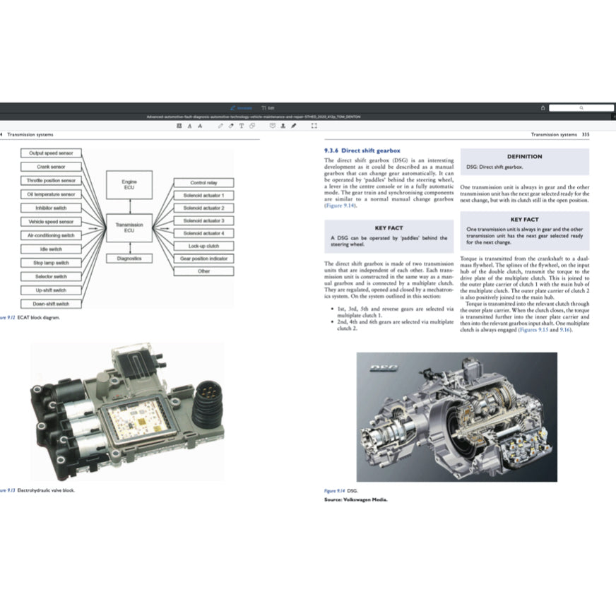 ADVANCED AUTOMOTIVE FAULT DIAGNOSIS 2020 Full Manual Set – - TOM DENTON