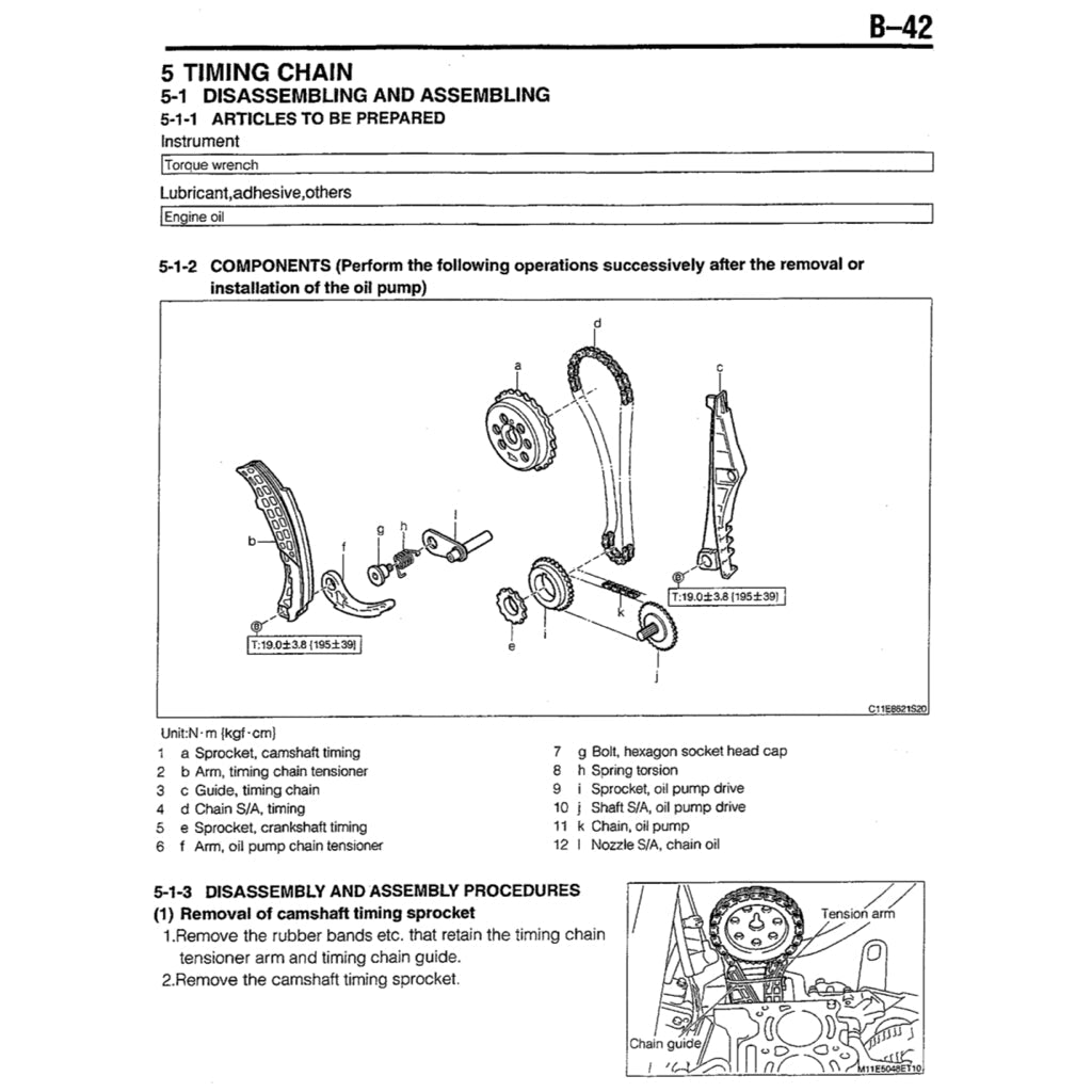 DAIHATSU ENGINE JB-DET Workshop Repair Manual
