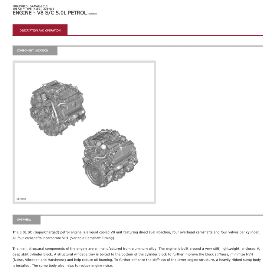JAGUAR F-TYPE X152 2013-2023 Full Manual Set – Repair & Maintenance Manual